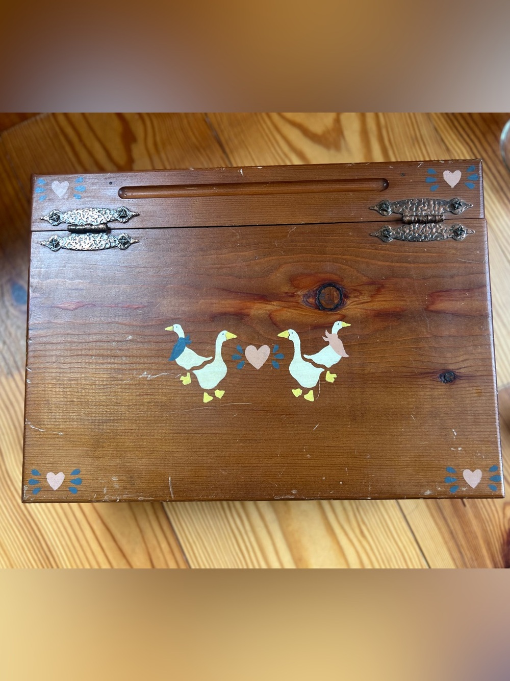 WOODEN LAP DESK/trinket/ JEWELRY BOX,PENCIL BOX, Very Unique, primitive